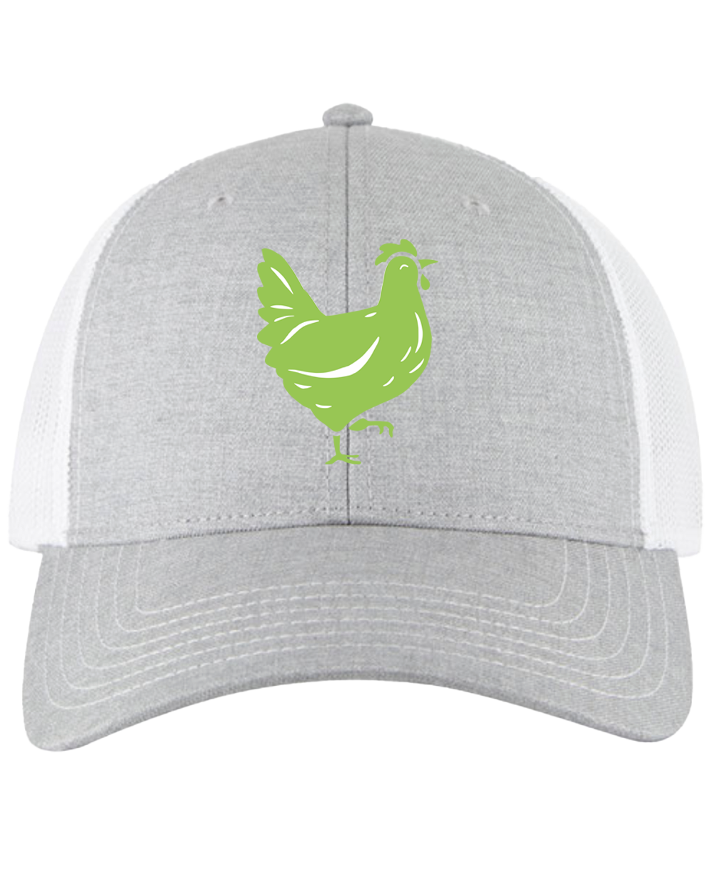 Gardenia Trucker Hat - Heather Gray White